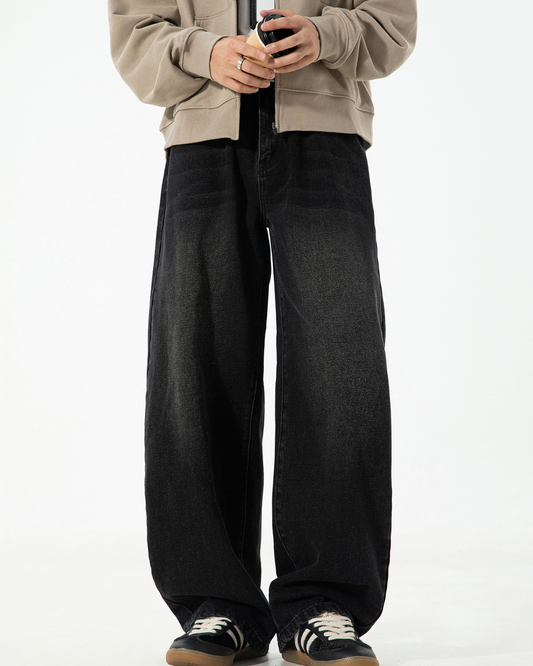 American Vintage Oversized Jeans In Black