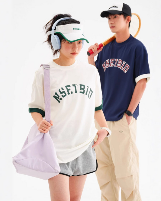 Vintage Japanese Style  Short Sleeve Tee In Black