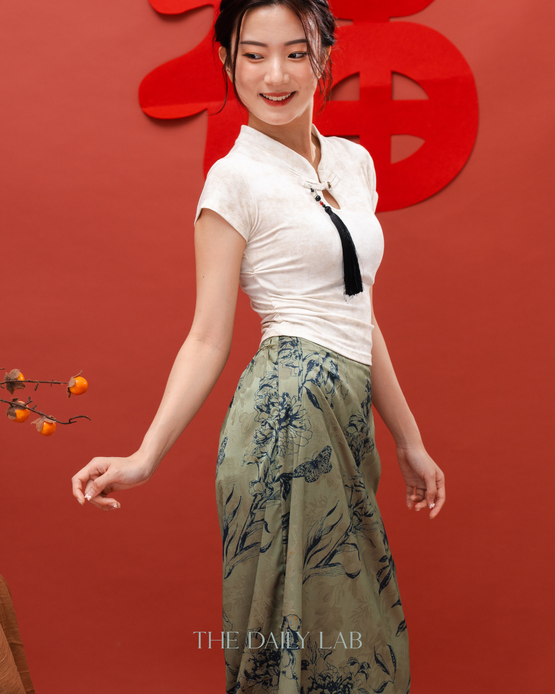 Retro Oriental Long Skirt
