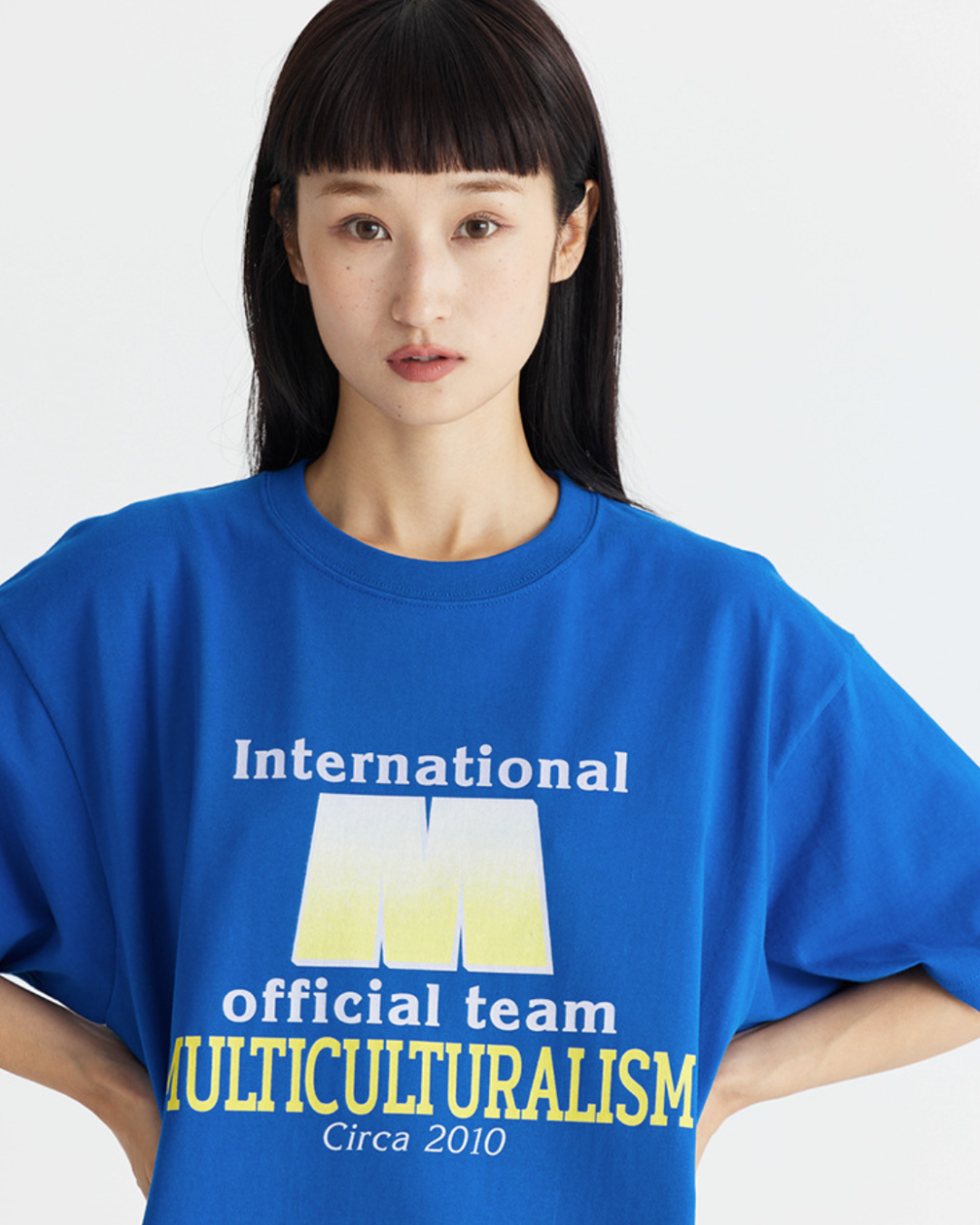 Multicultural Blue Multiculturalism Oversized Tee in Blue – The Daily Lab