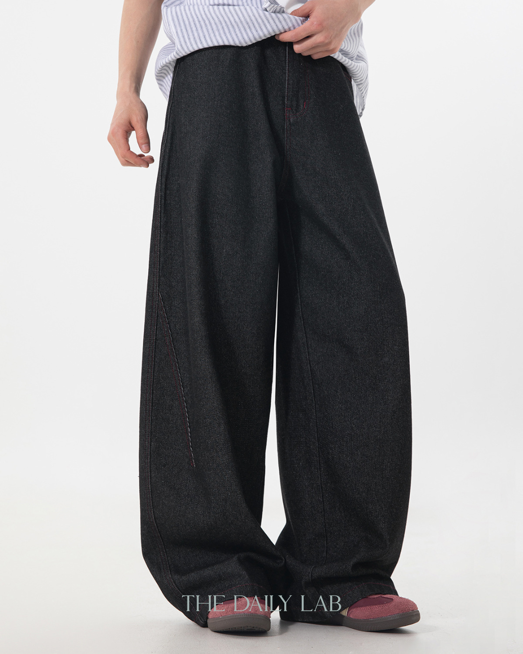 Vintage Outline Baggy Pants