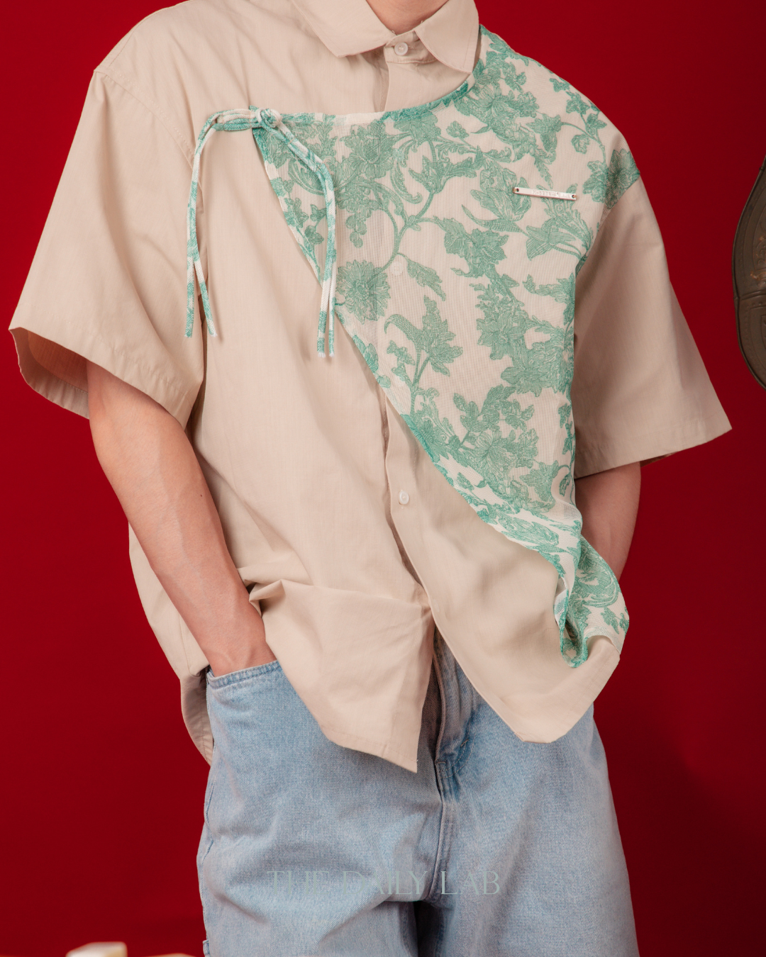 Vintage Tassel Patchwork Shirt