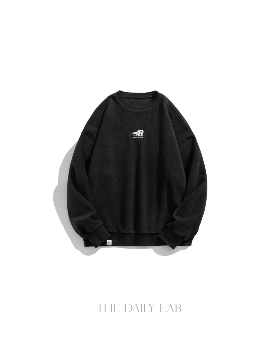 Corduroy R Sweater in Black