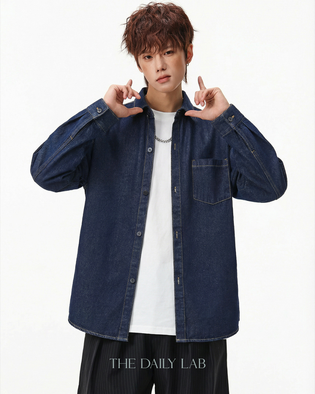 Denim Core Shirt Jacket in Vintage Blue – The Daily Lab
