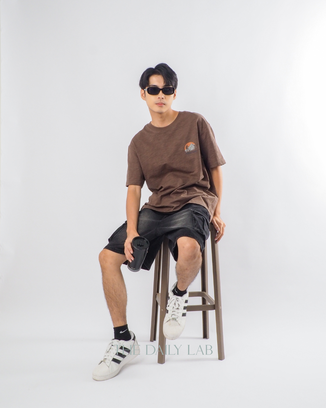 American Style Casual T-Shirt in Brown