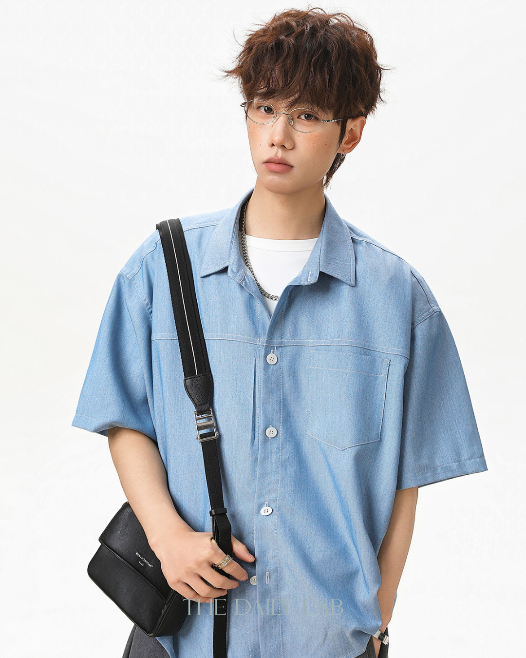 Heritage Stitch Shirt in Light Blue