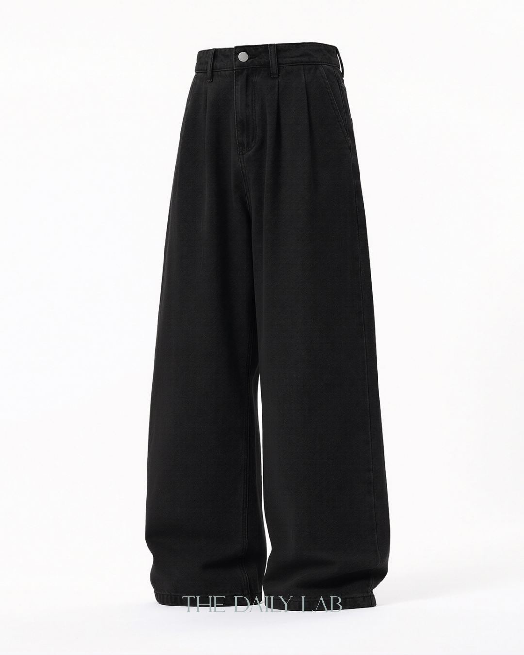 Vintage Fade Baggy Denim in Black