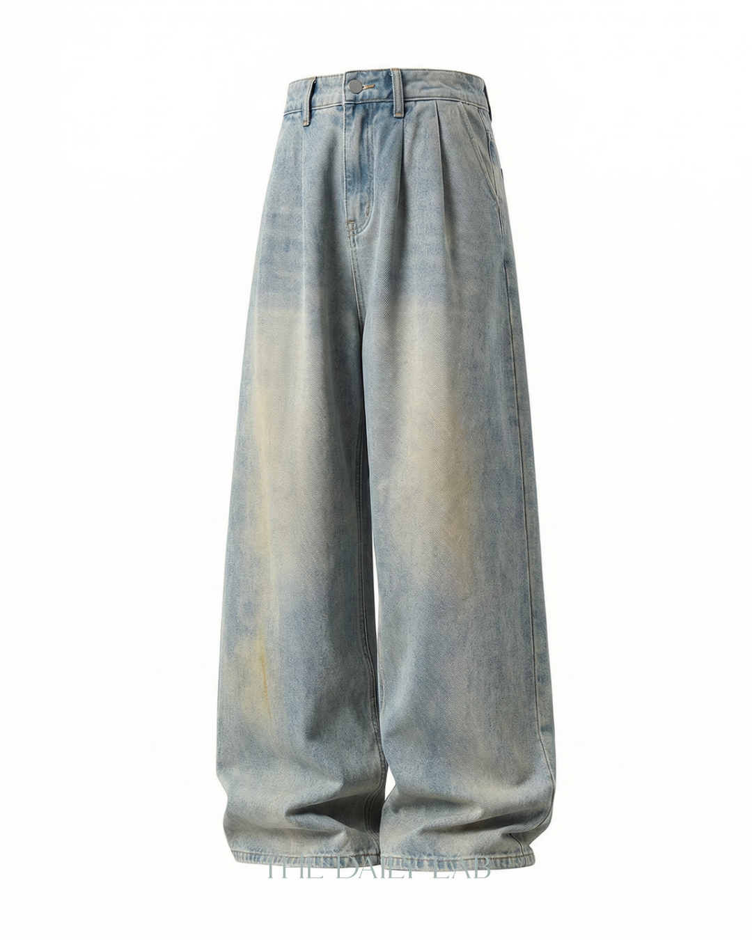 Vintage Fade Baggy Denim in Blue