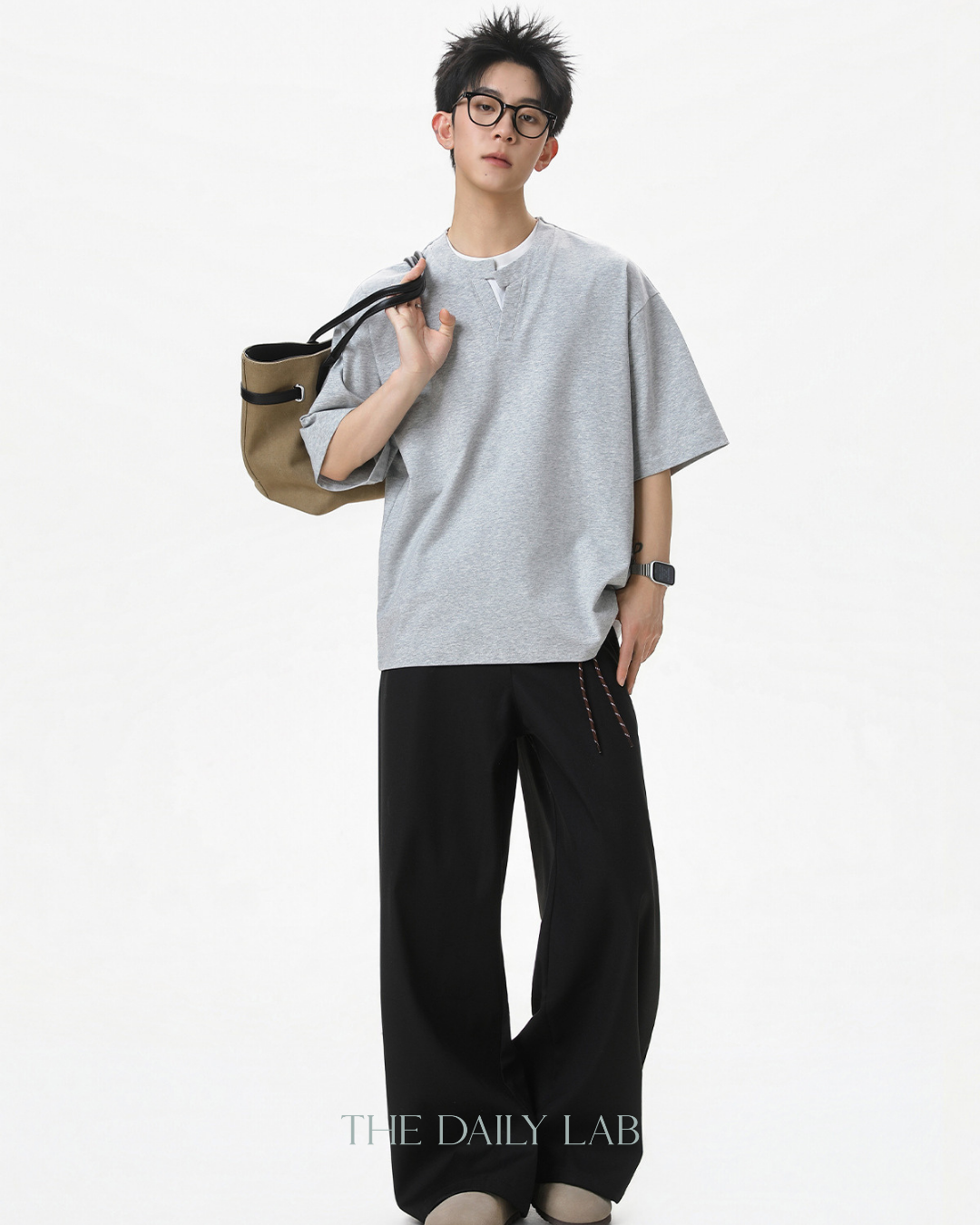Apex Layered Tee in Grey