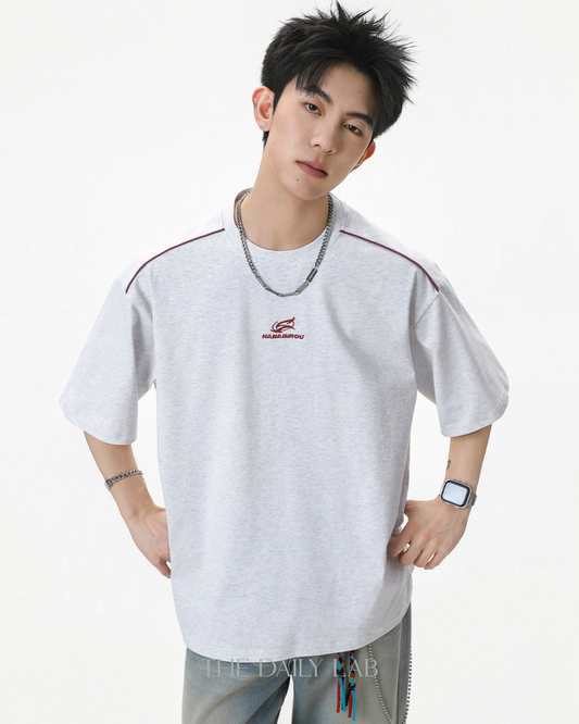 Vintage Fade Tee in Light Grey