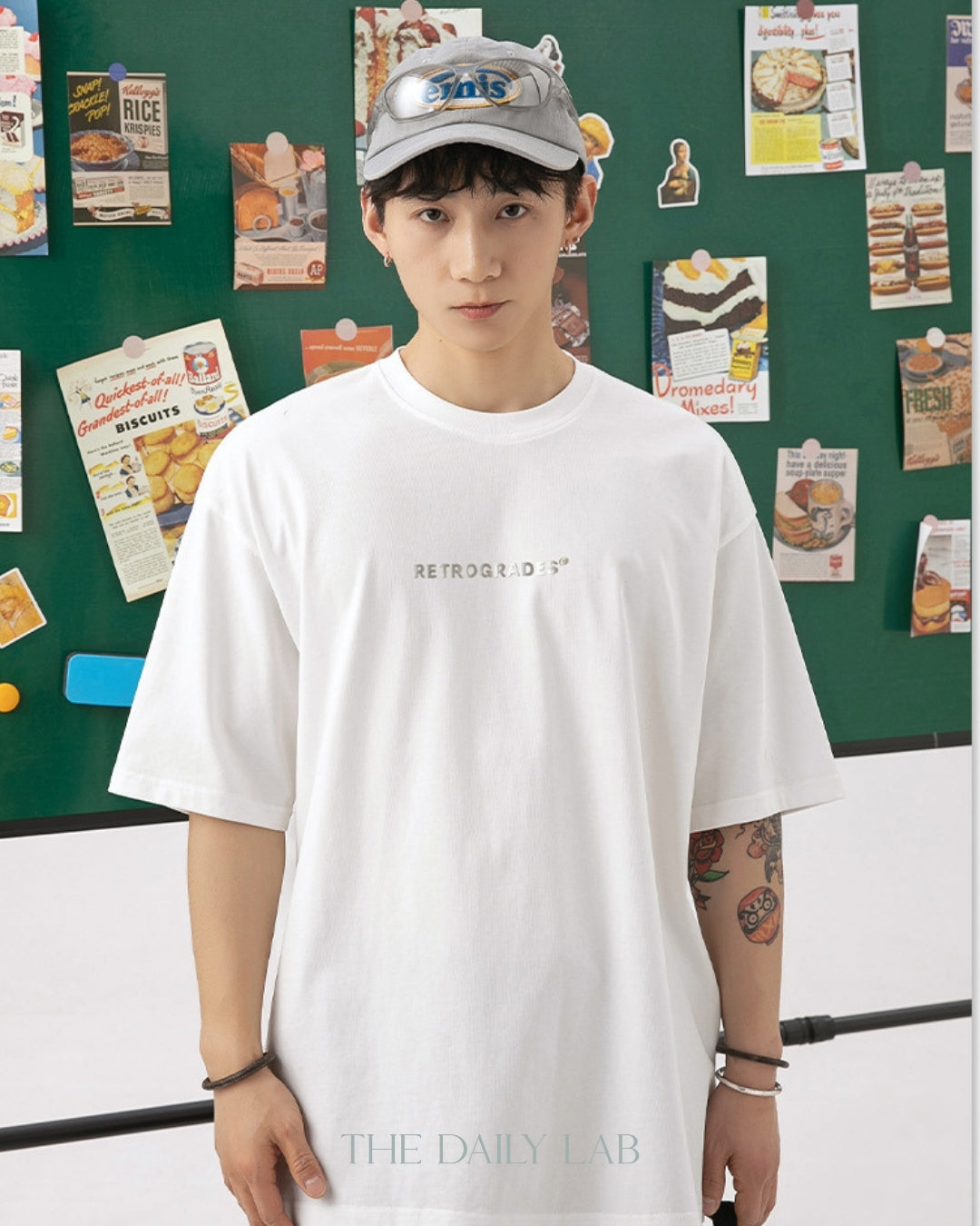 Retrogrades Quick Dry Tee in White