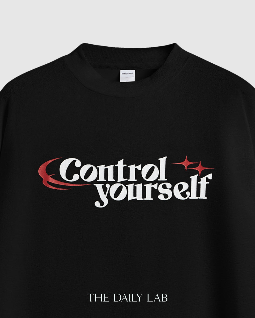Control Yourself Loose Tee in White