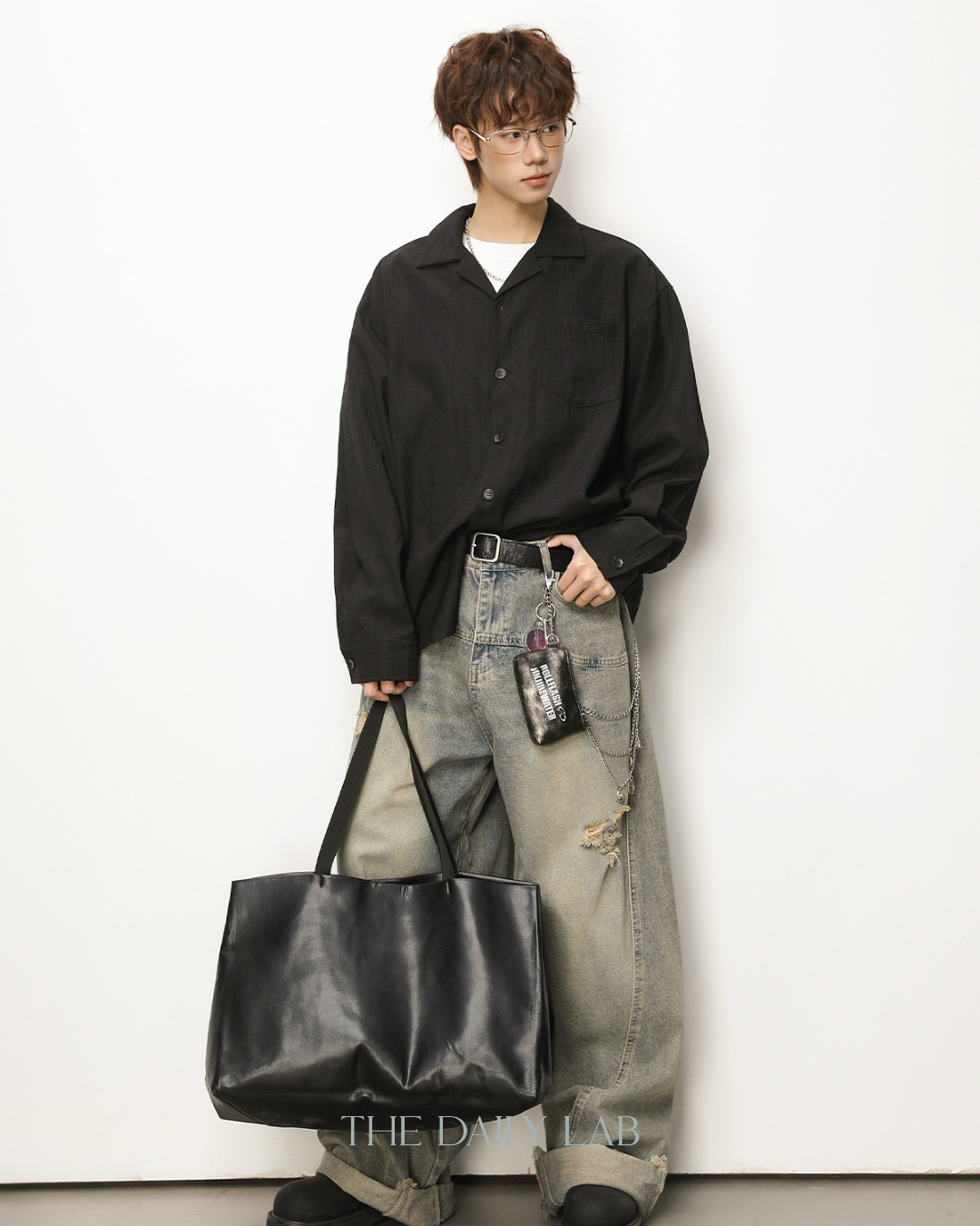 Cuban Linen Shirt in Black