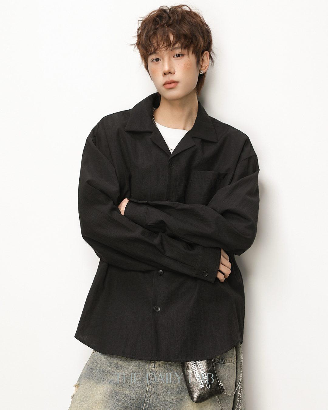Cuban Linen Shirt in Black