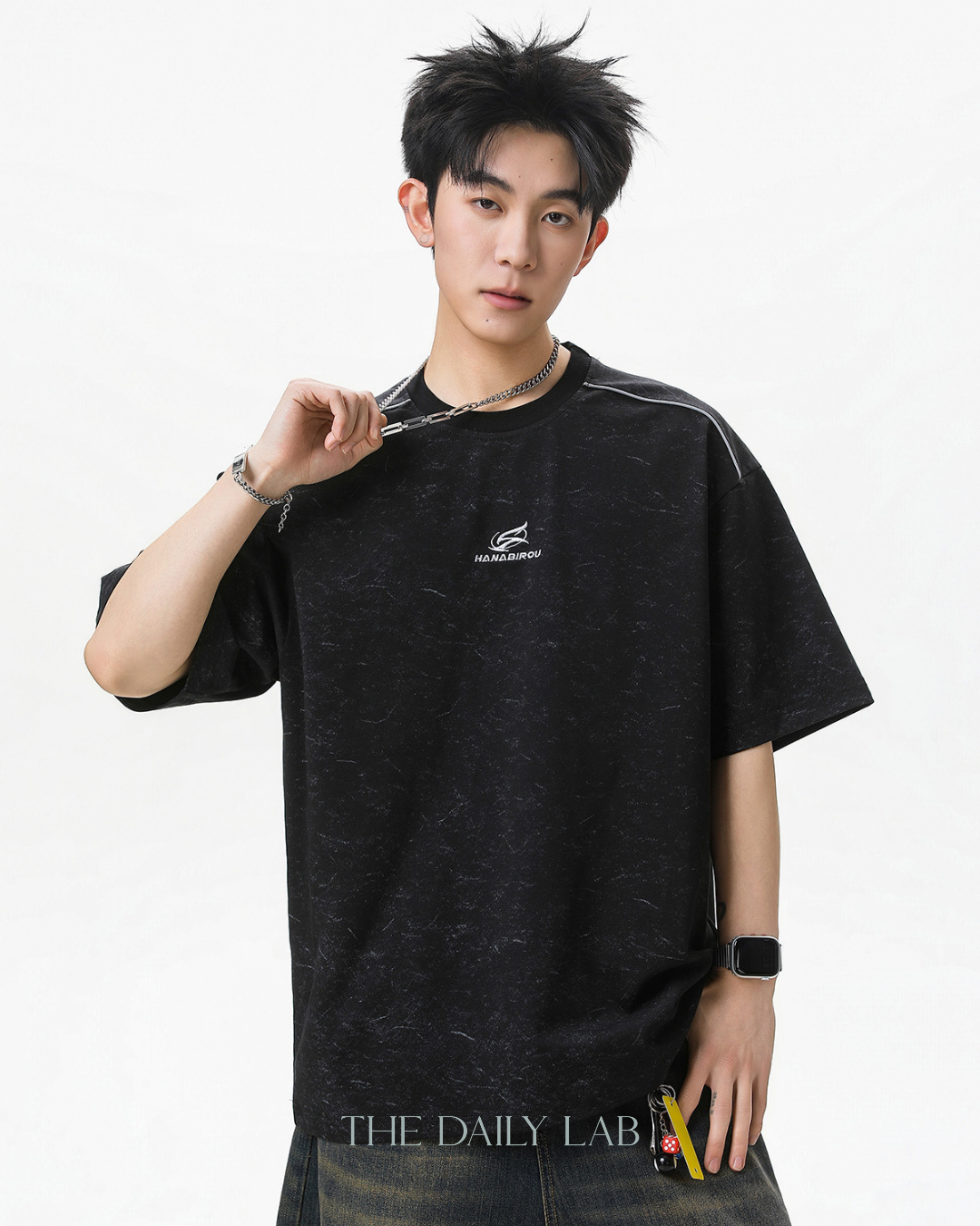Vintage Fade Tee in Black