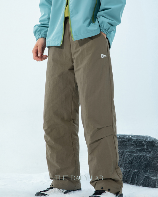 Thickened Cotton Casual Long Pants in Grey Khaki