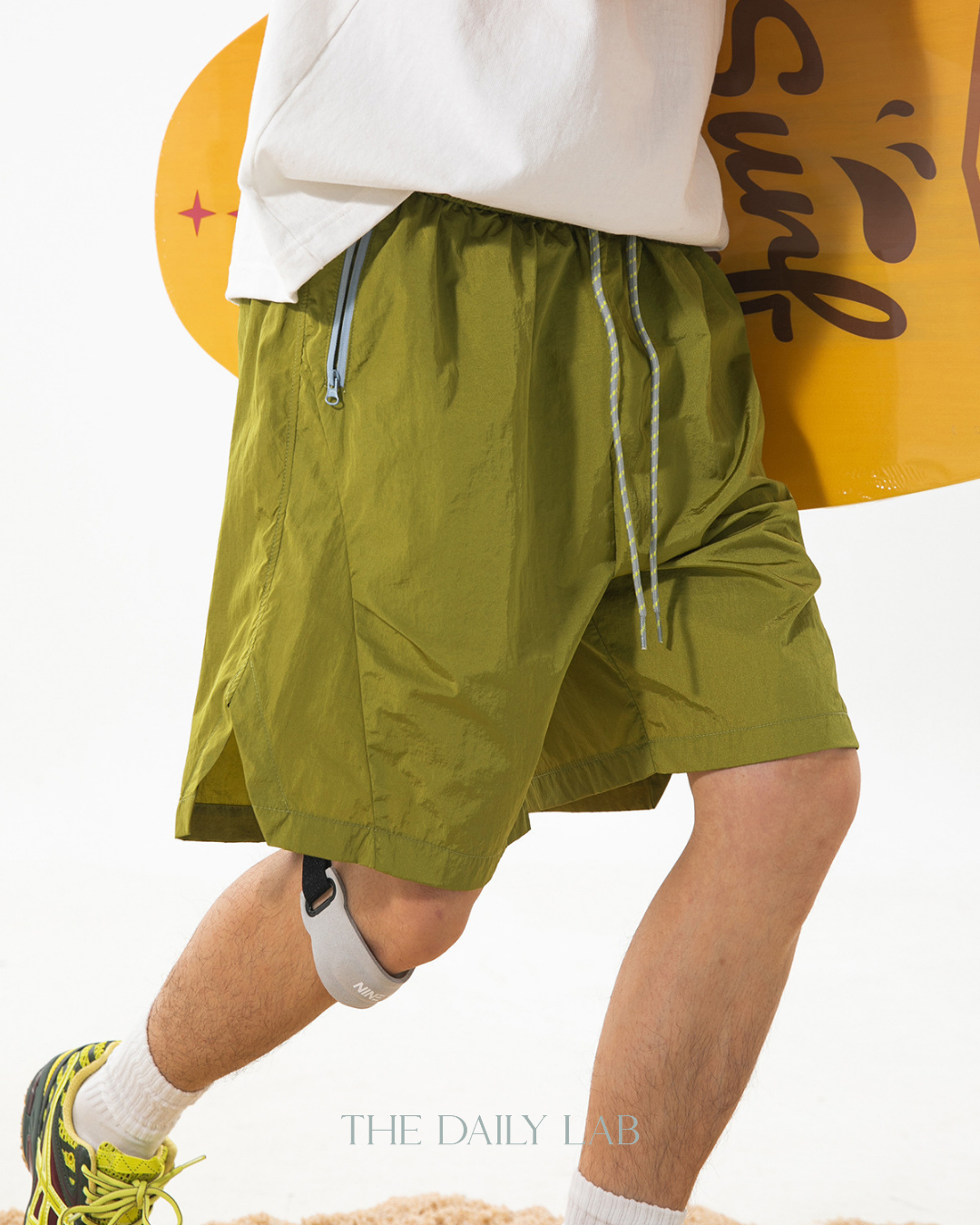 Pulse Metallic Shorts in Green