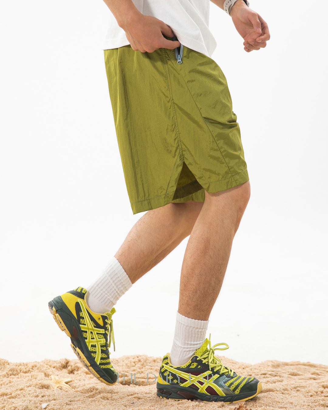 Pulse Metallic Shorts in Green
