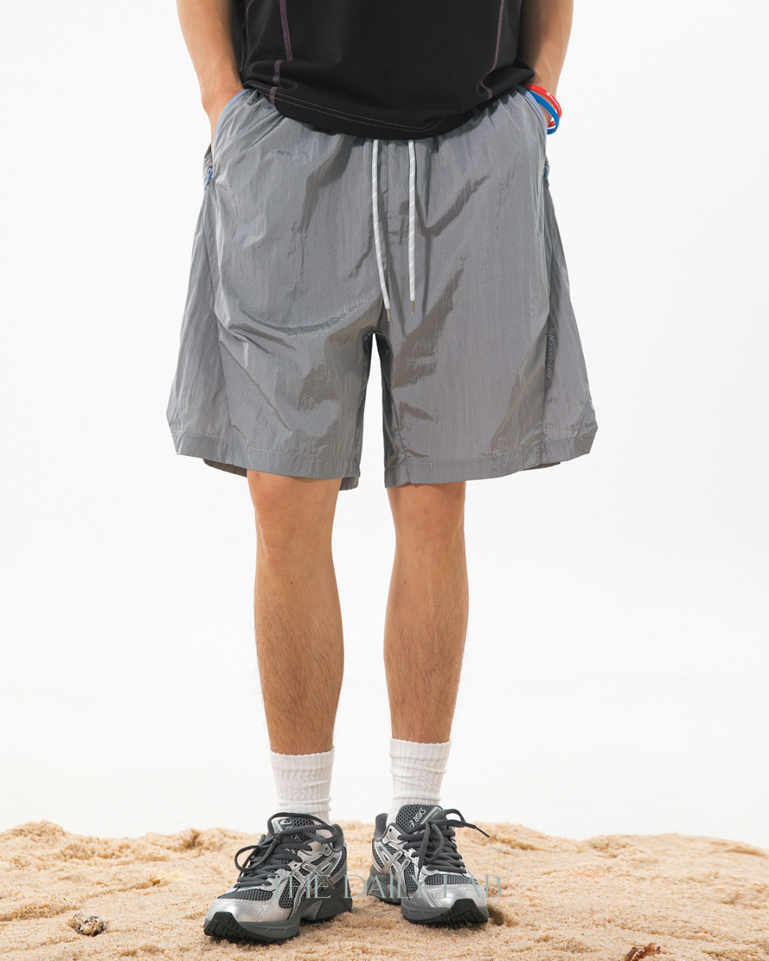 Pulse Metallic Shorts in Grey