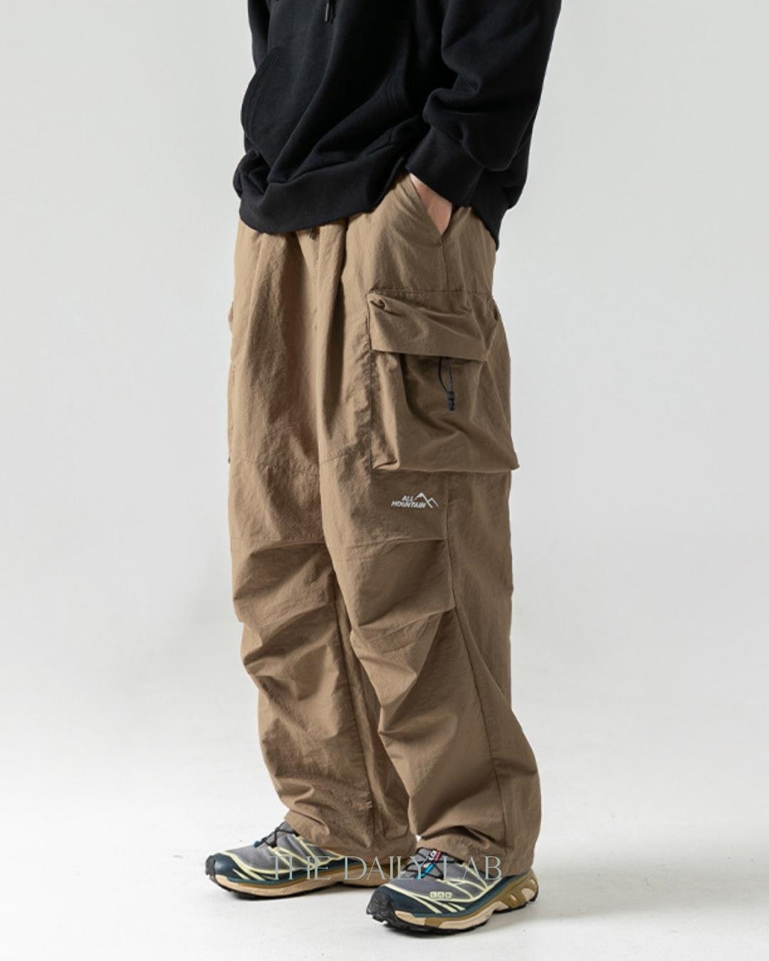 All Mountain Pocketed Cargo Trousers in Khaki – The Daily Lab