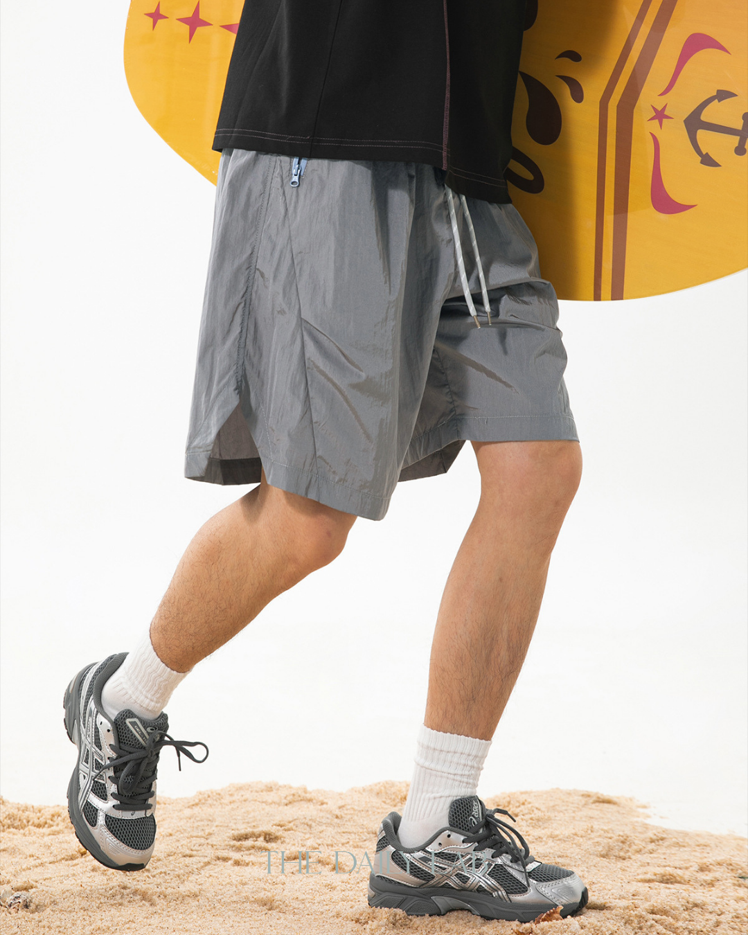 Pulse Metallic Shorts in Grey