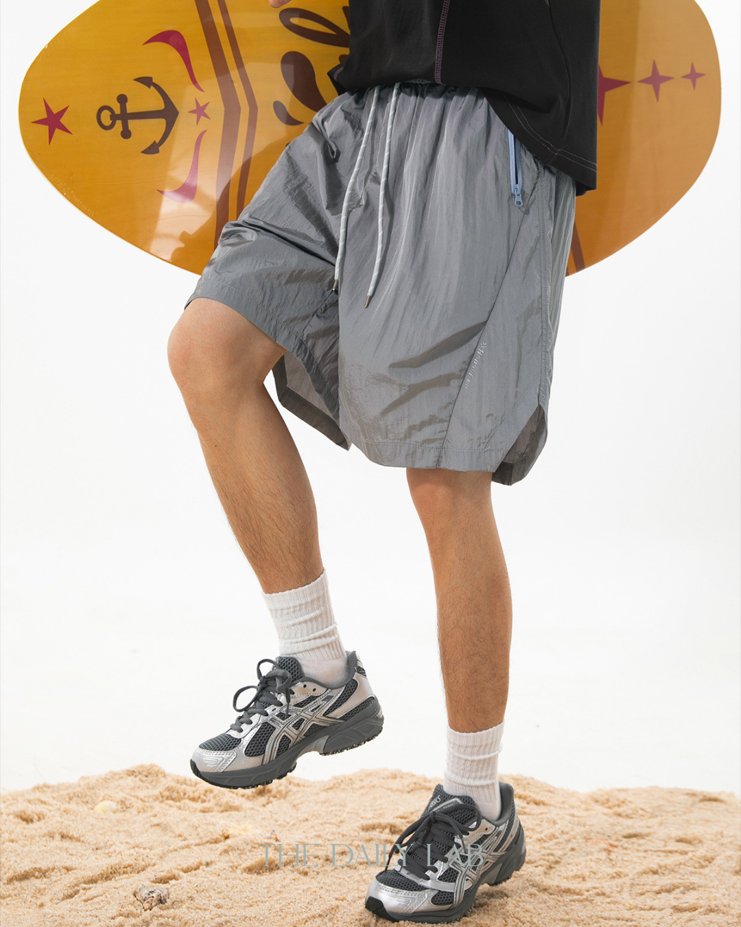 Pulse Metallic Shorts in Grey