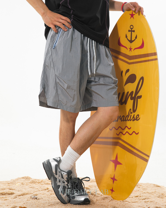 Pulse Metallic Shorts in Grey