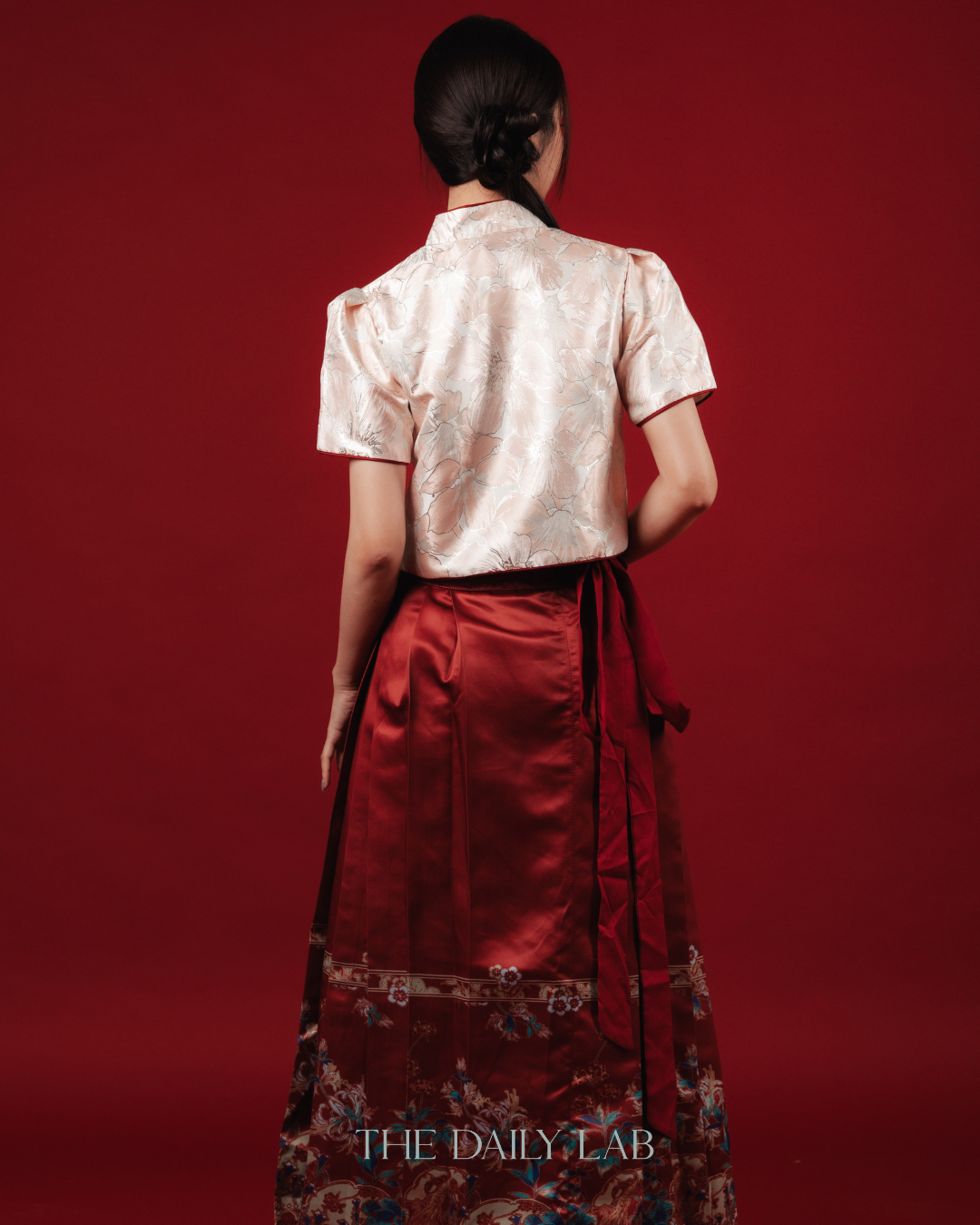 Blush Peony Cheongsam Top