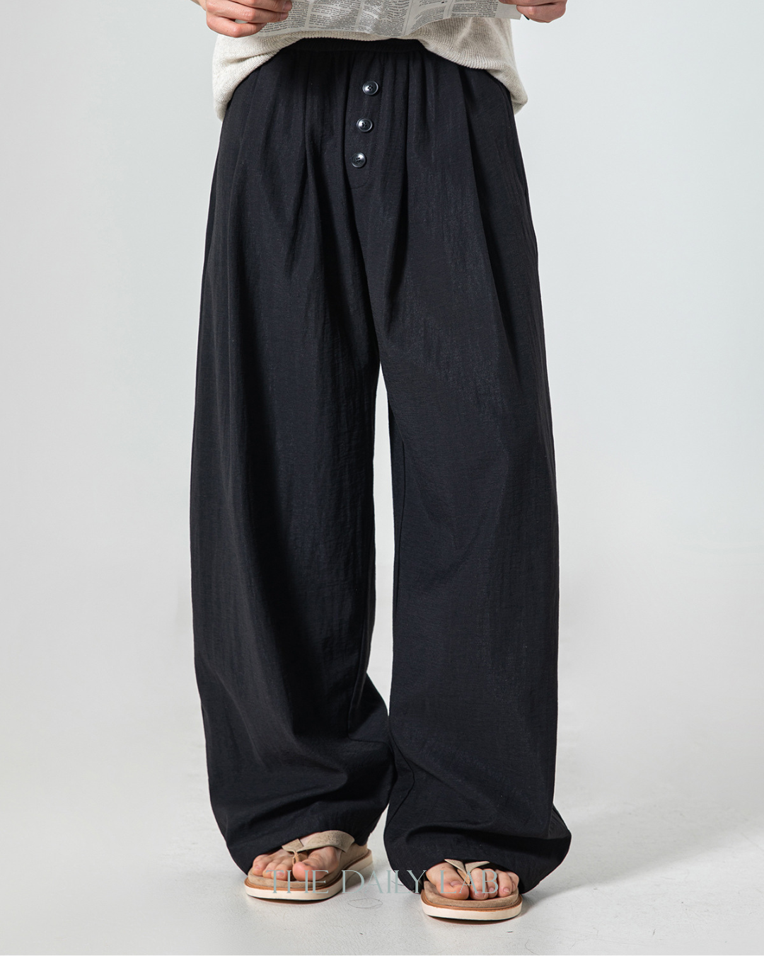 Breeze Drape Trousers in Black
