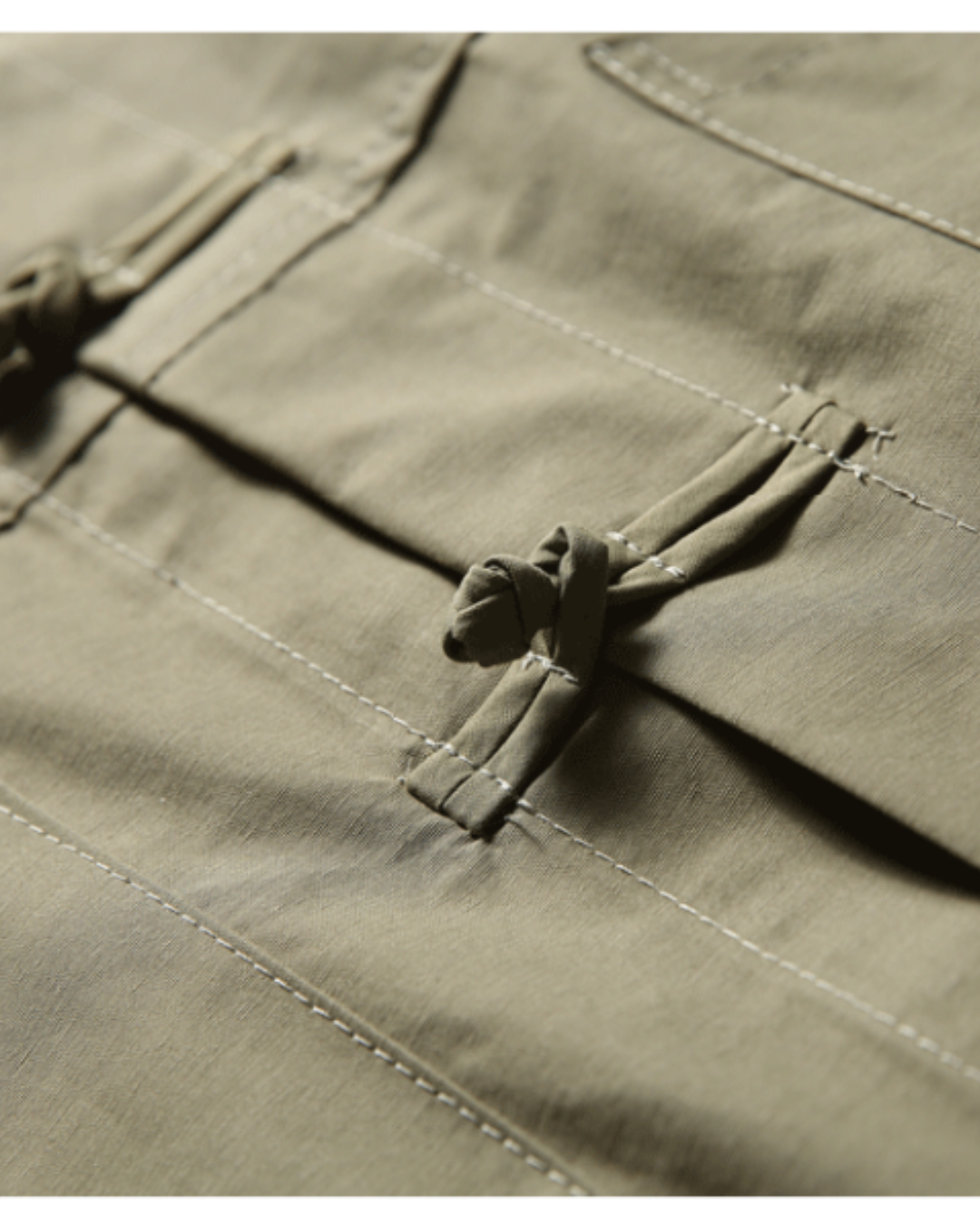 Vintage Mandarin Button Utility Shirt