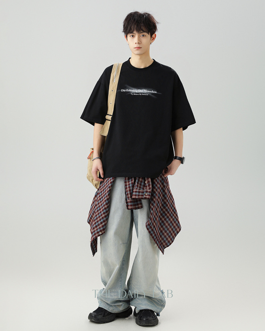 Die Erlosung Der Mensehen Cotton Tee in Black