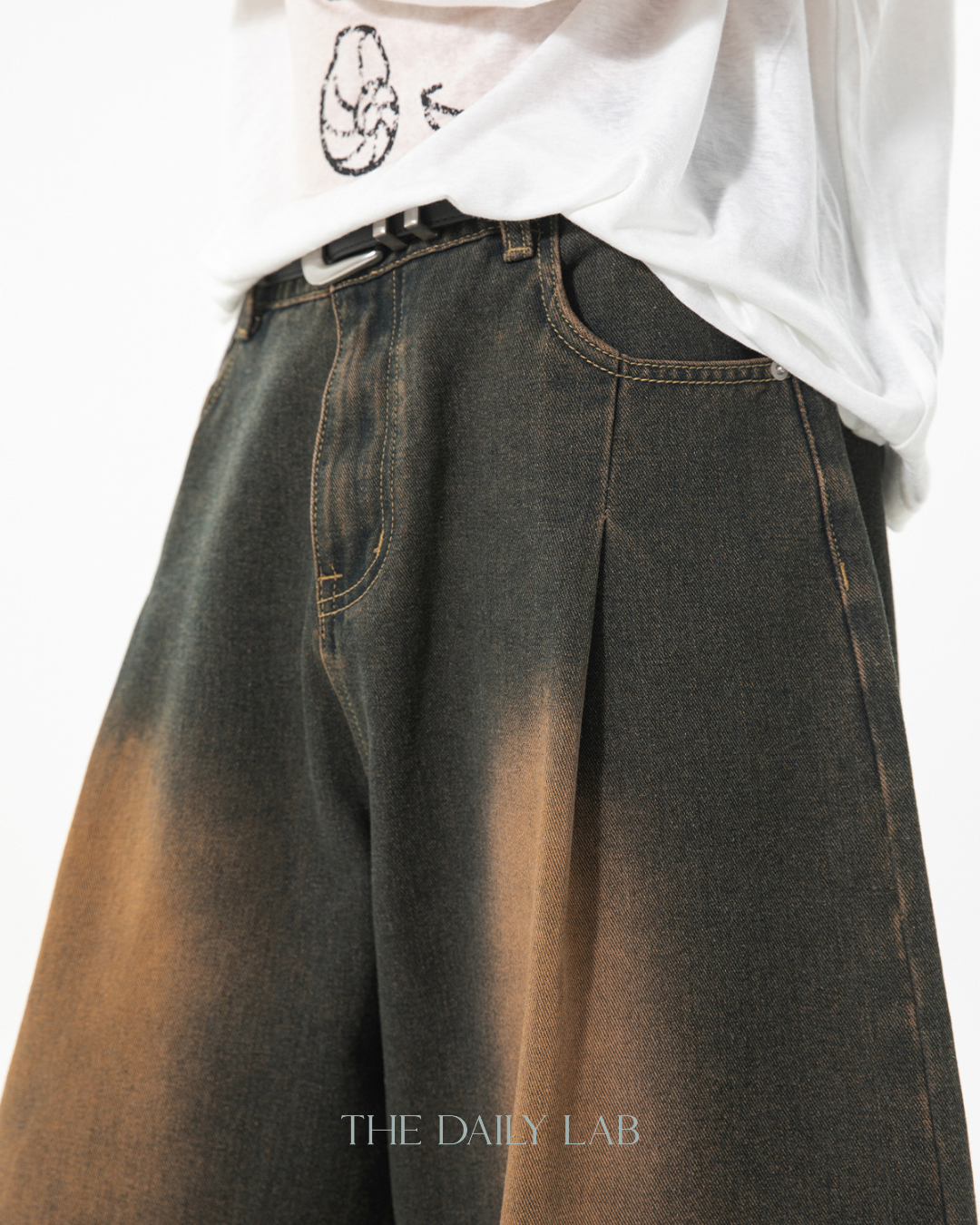 Archive Fade Denim Shorts in Vintage Blue
