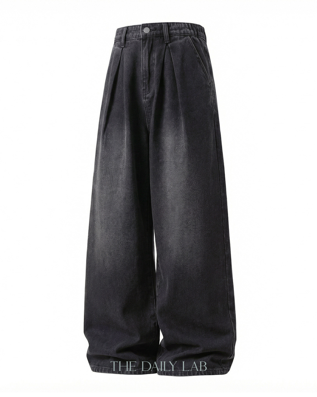 Vintage Structure Straight Denim in Black