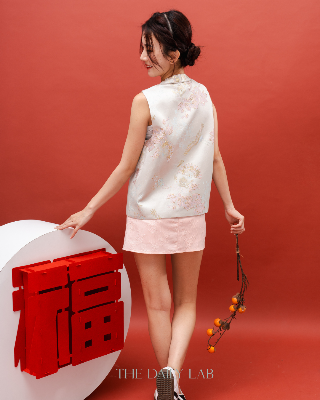 Oriental Floral Vest