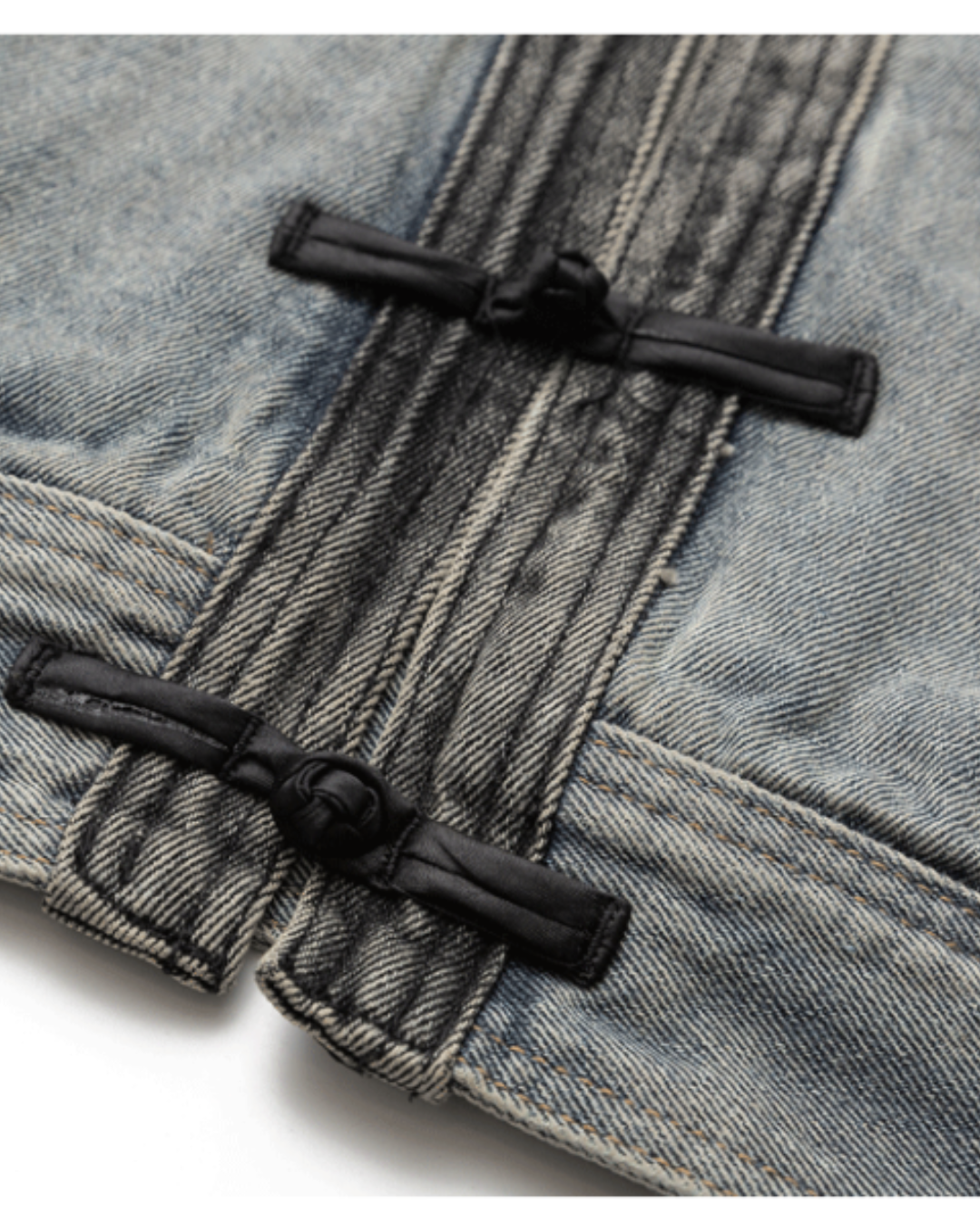 Vintage Chinese Style Denim Outerwear