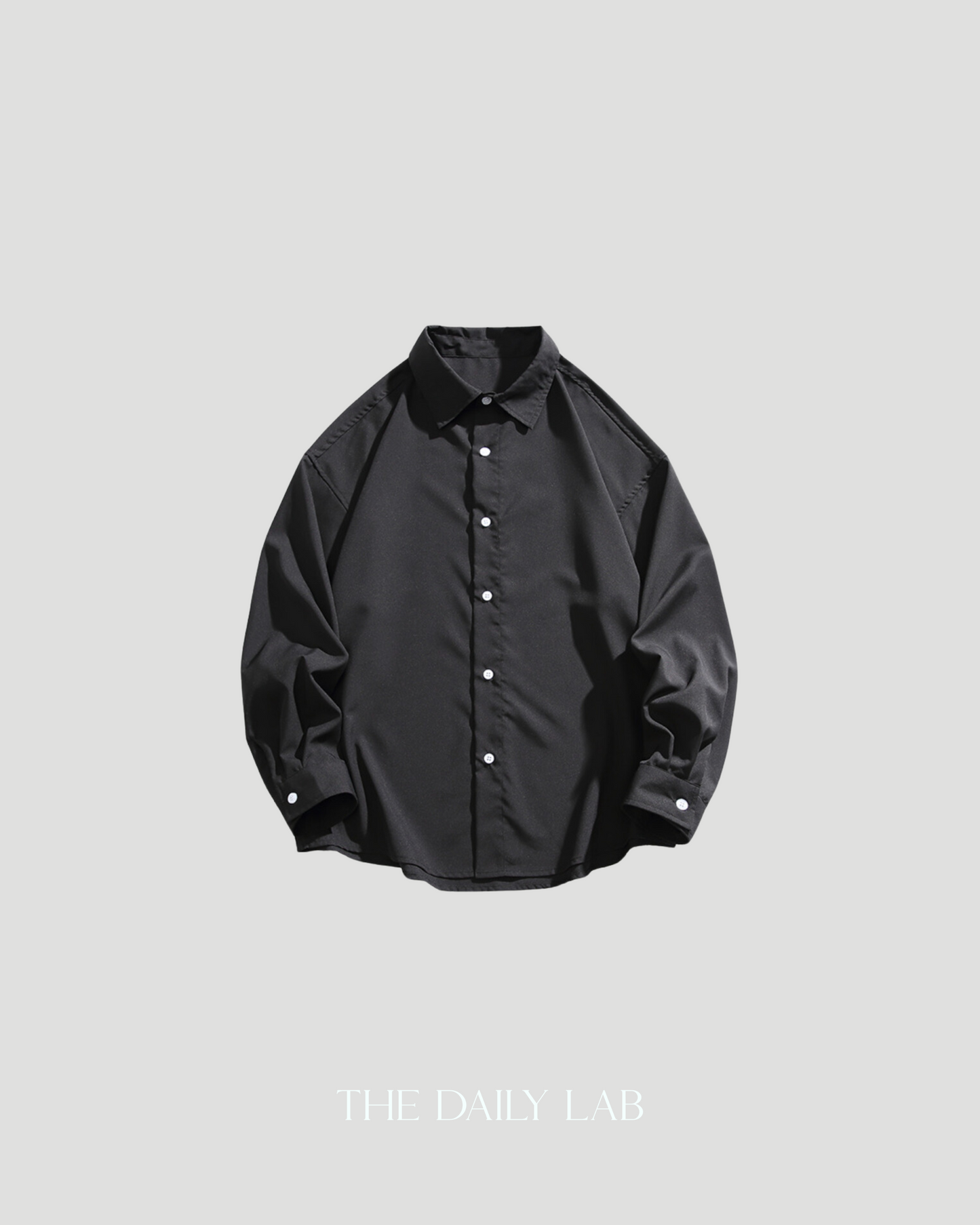 Urban Silk Swagger Shirt in Black