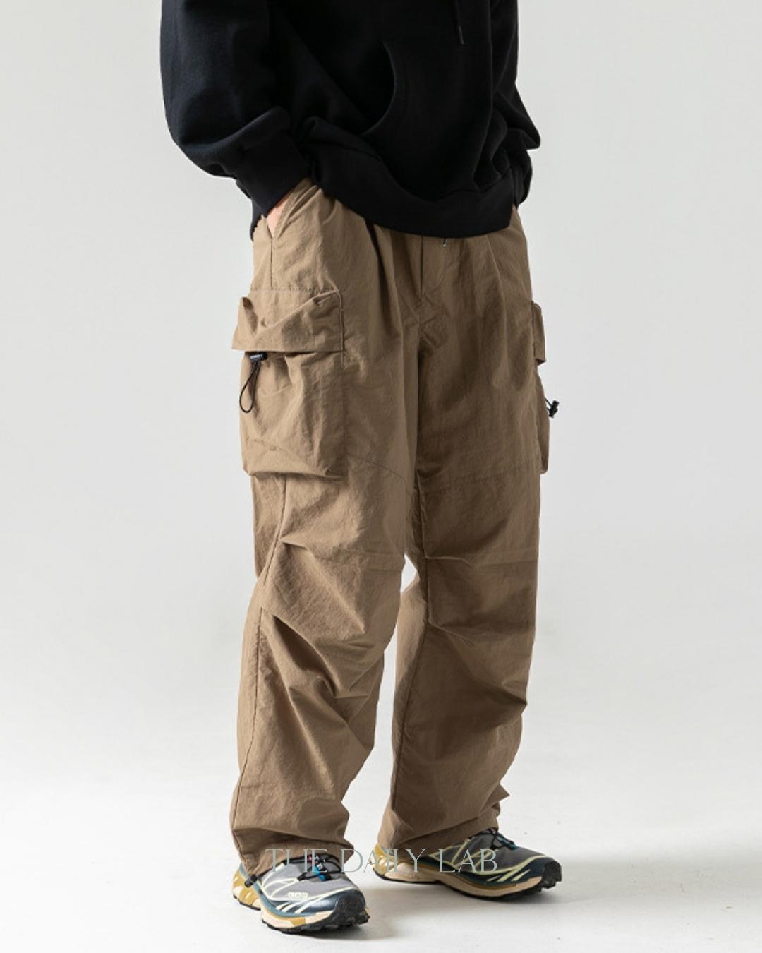 All Mountain Pocketed Cargo Trousers in Khaki – The Daily Lab