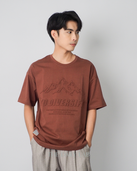 Heavyweight American Graphic T-Shirt in Red