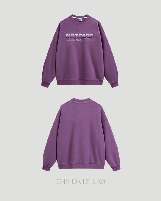 NOTEARS Long Sleeve Sweater in Purple