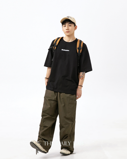 Masterpiece Graphic Oversized Tee in Black (Size M)