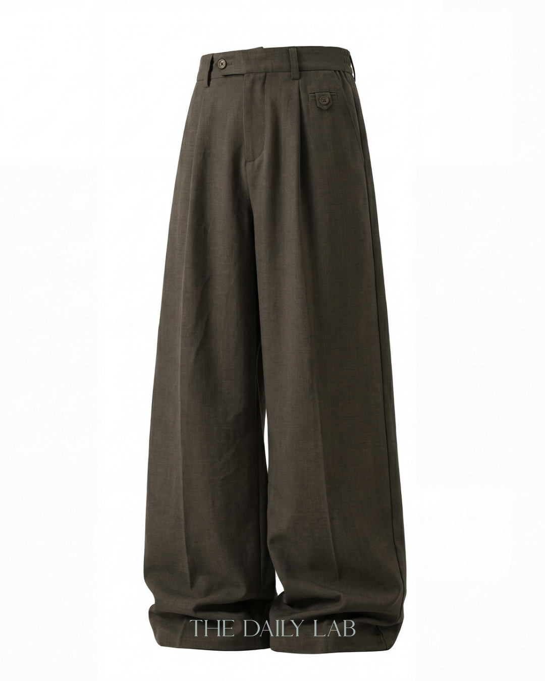 Old Money Pleated Trousers in Khaki