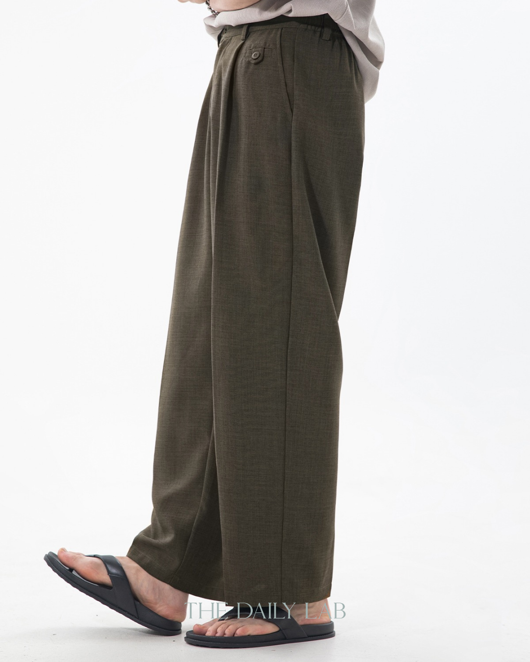 Old Money Pleated Trousers in Khaki