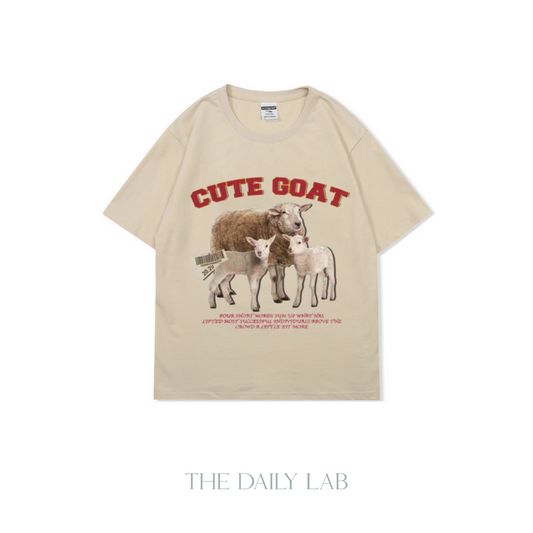Cute Animal Oversized Cotton Tee (Size M)