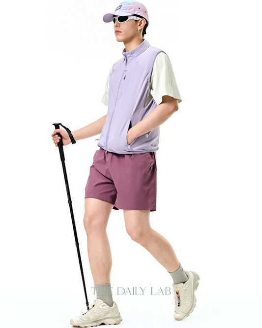 Removable Pocket Outdoor Shorts in Pink