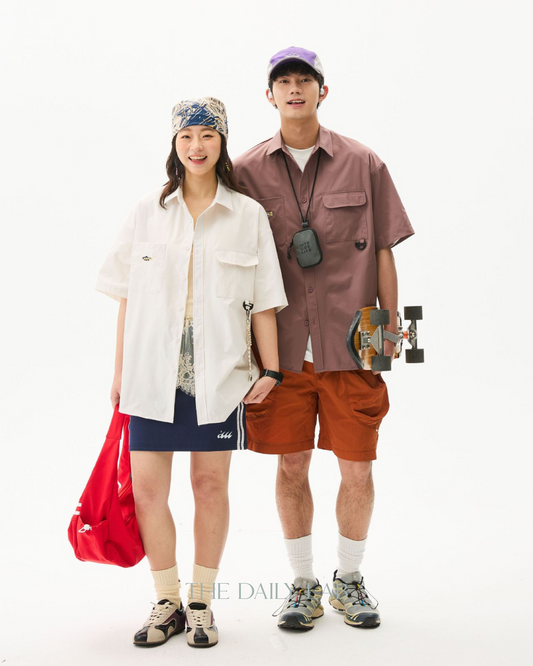 Minnow Cotton Overshirt in Brown