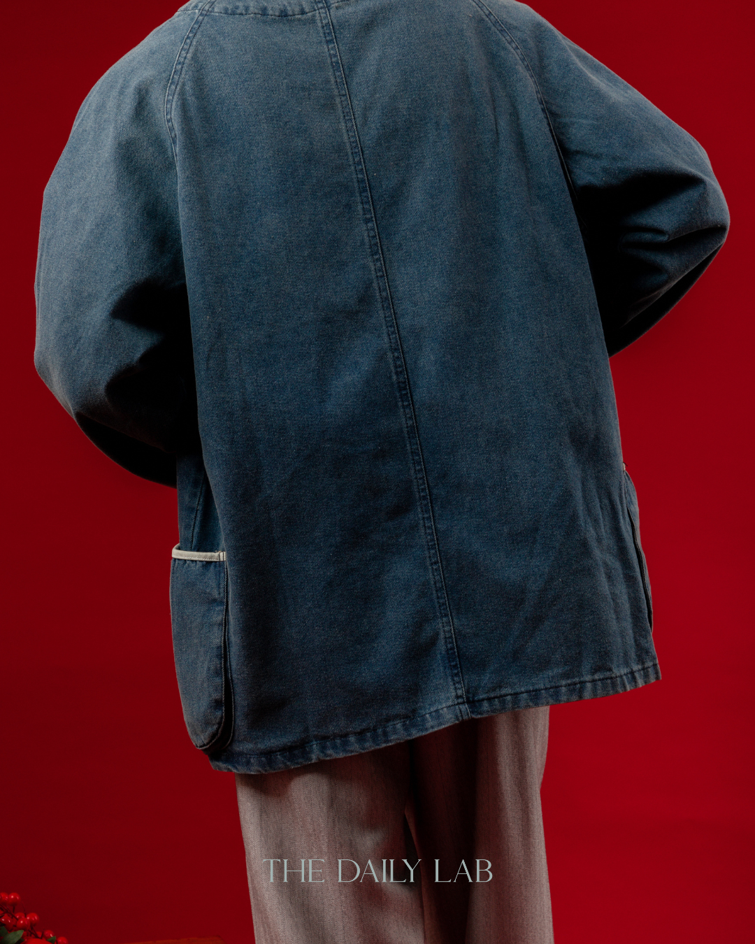 Casual V-Neck Denim Cardigan