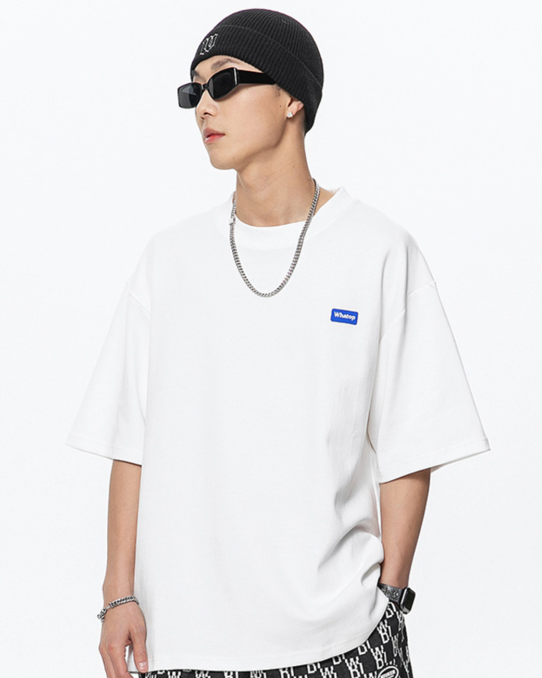 Whatop Oversized Tee in White