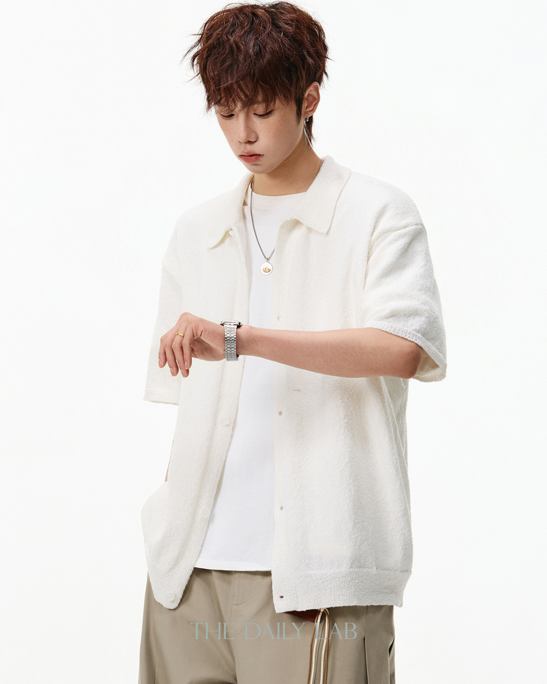 Breeze Knit Shirt in White