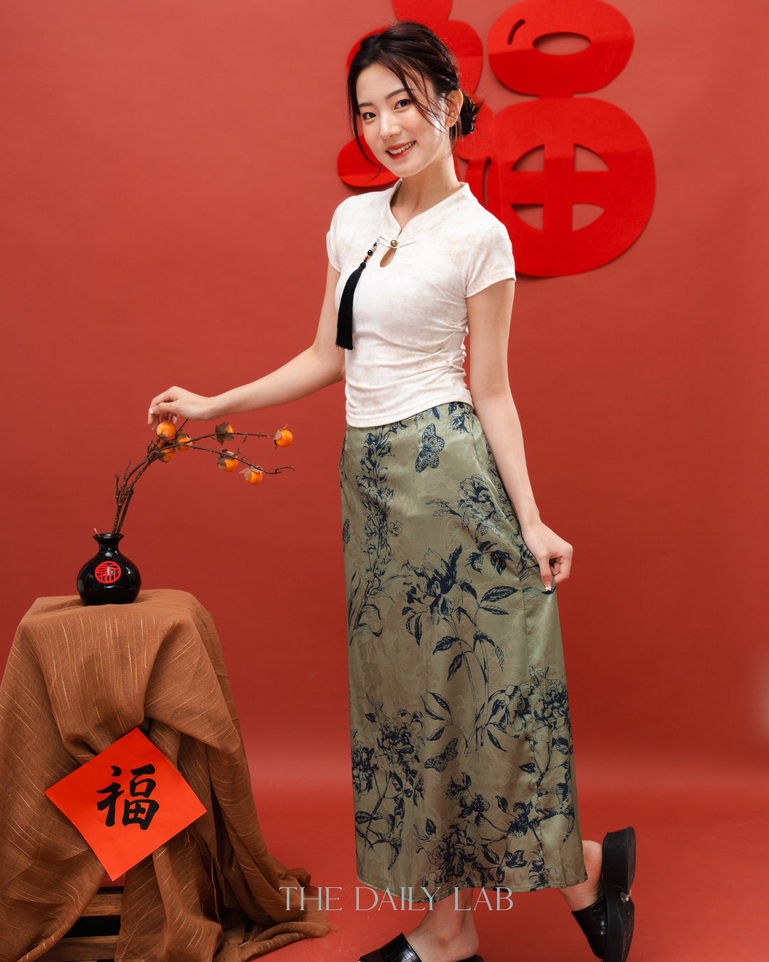 Oriental Elegance Cropped Top