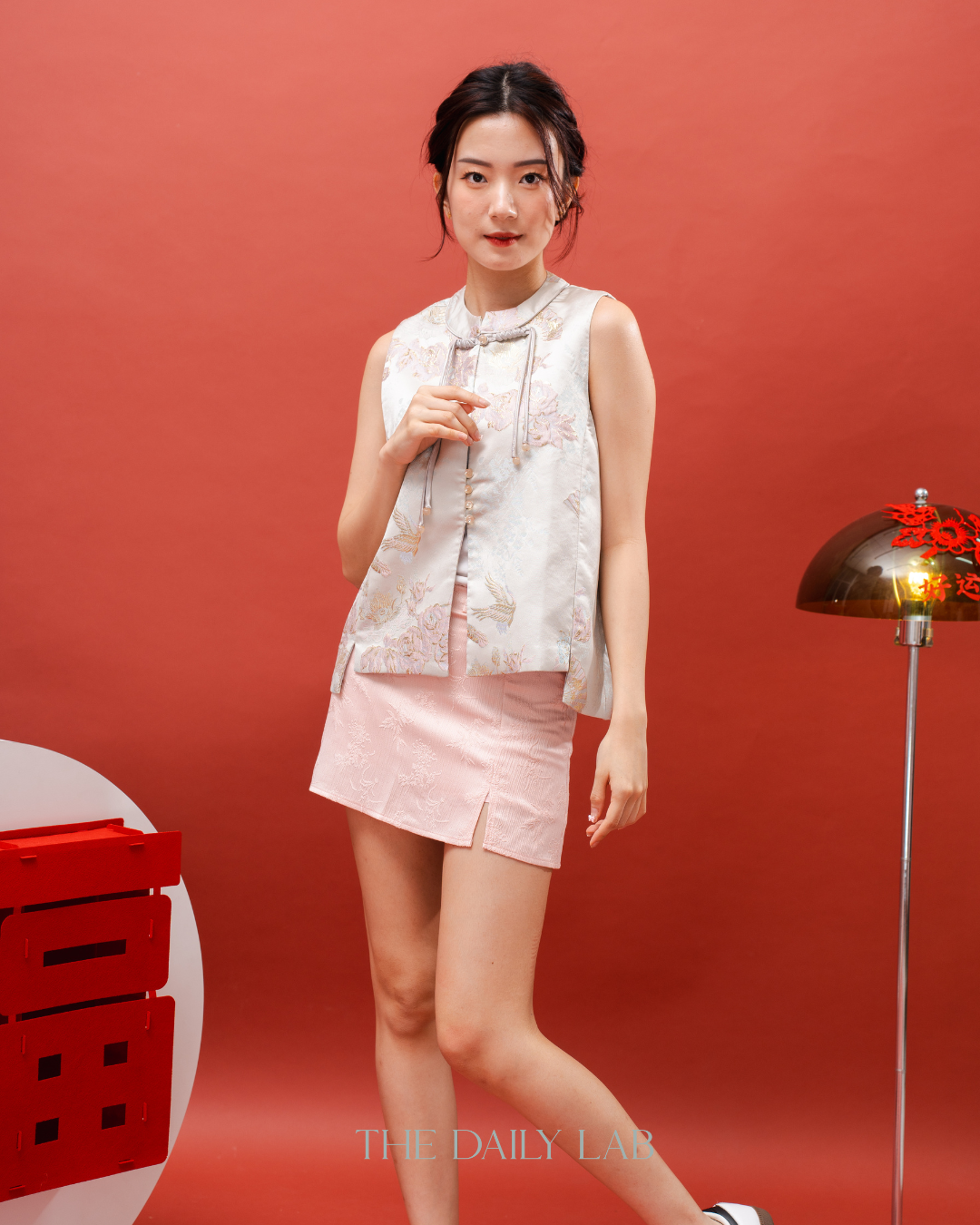 Oriental Floral Vest